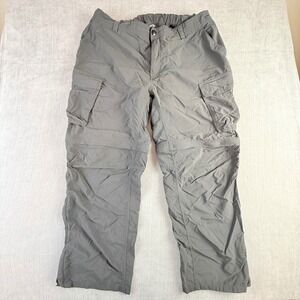 REI Convertible Cargo Pants Zip Off‎ Legs Gray Hiking Outdoor Mens XXL Tall